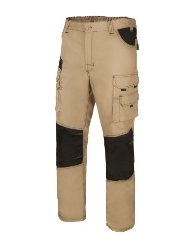 Pantalón Canvas Bicolor Multibolsillos