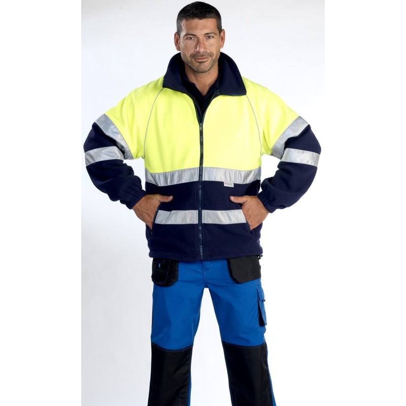 Forro Polar Bicolor Alta Visibilidad
