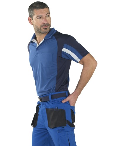 Polo Tricolor Transpirable