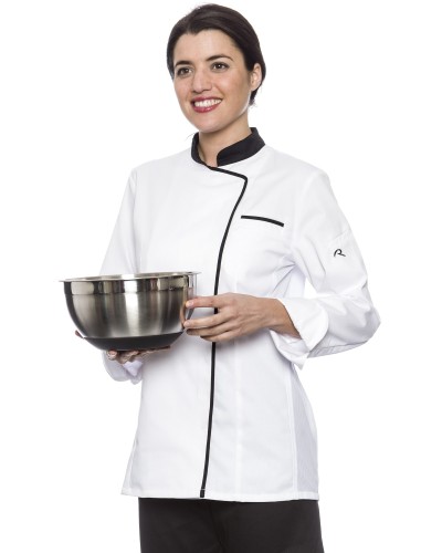 Chaqueta Cocina Mujer con Rejilla Transpirable