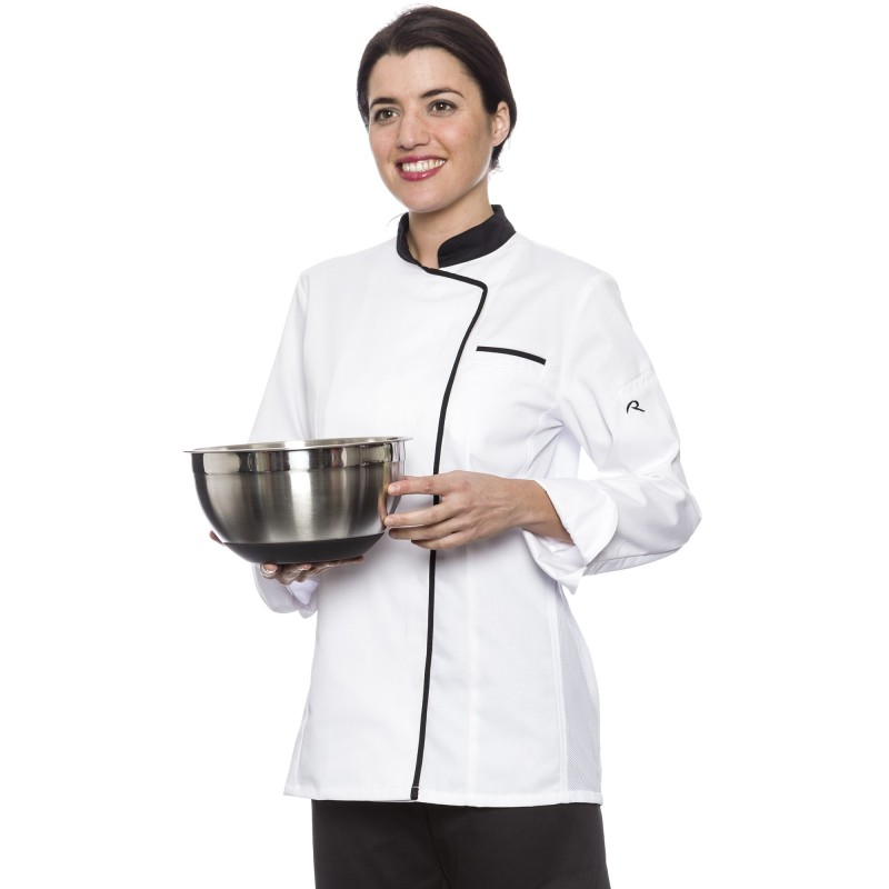 Chaqueta Cocina Mujer con Rejilla Transpirable