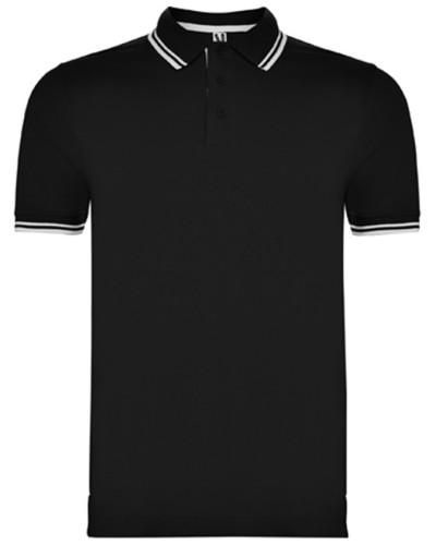 Polo 100% alg. Royal/Blanco