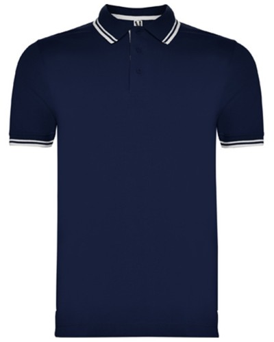 Polo 100% alg. Royal/Blanco