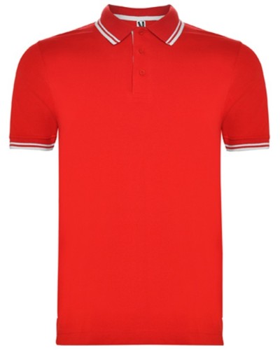 Polo 100% alg. Royal/Blanco