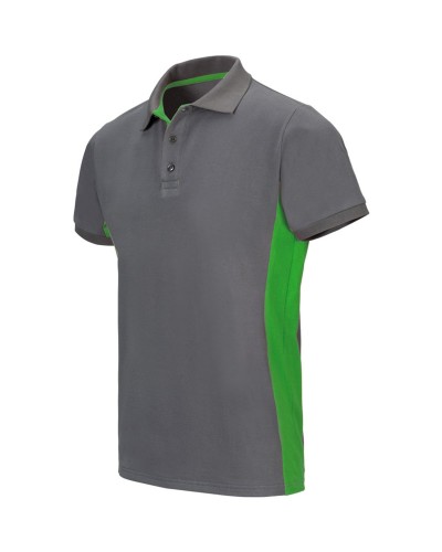 Polo Bicolor Tejido Transpirable