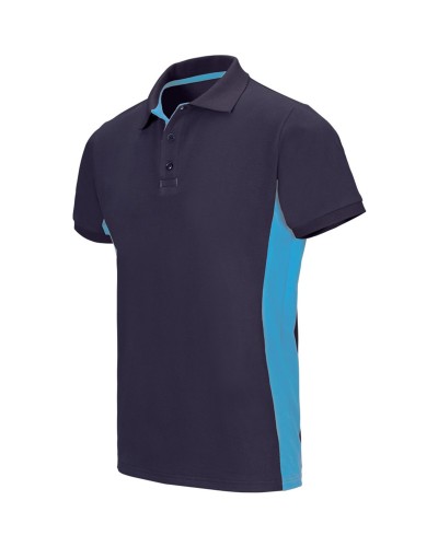 Polo Bicolor Tejido Transpirable