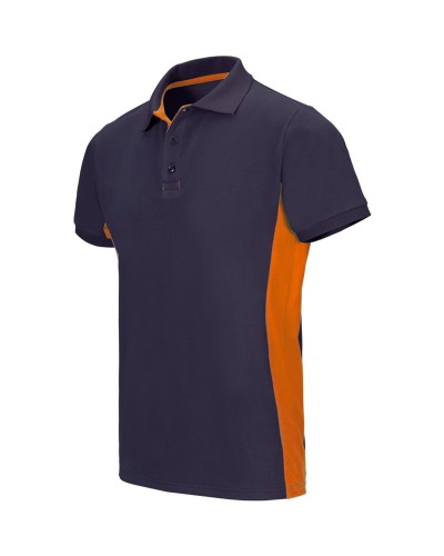Polo Bicolor Tejido Transpirable