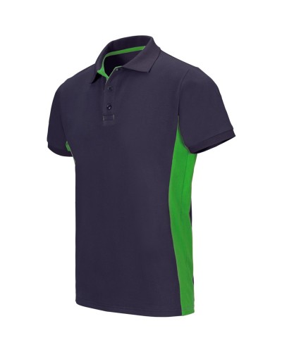 Polo Bicolor Tejido Transpirable