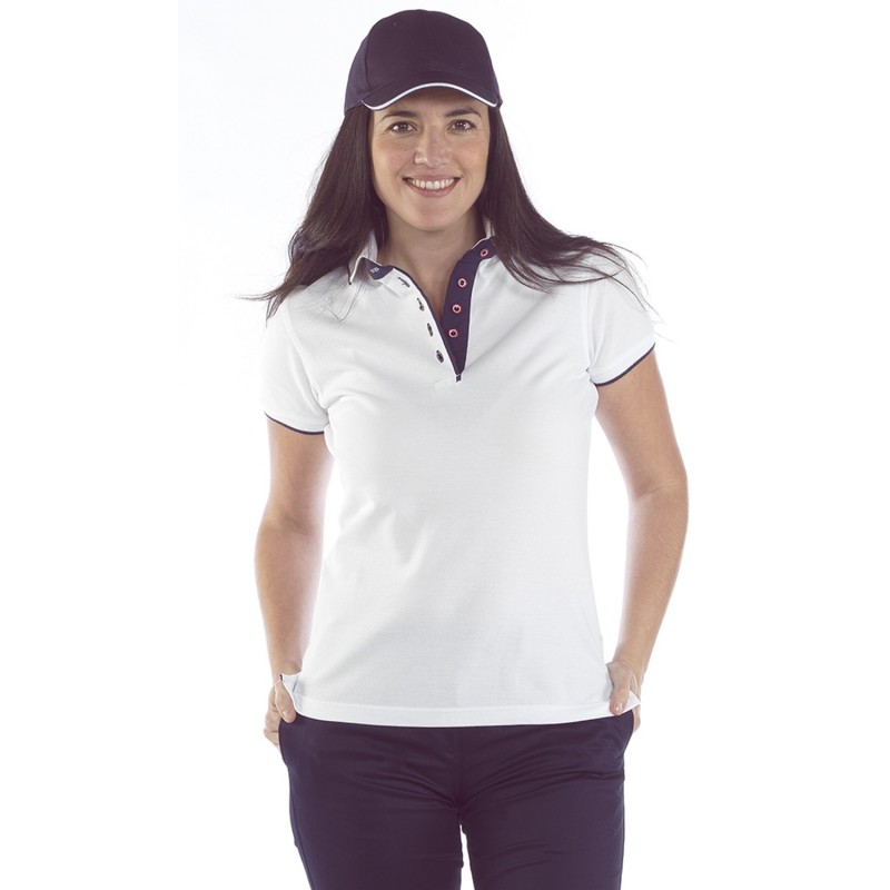 Polo Contrastes Mujer 100% Algodón