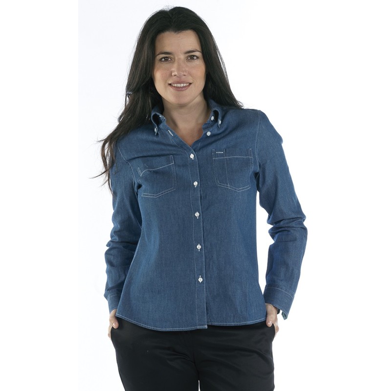 Blusa Vaquera Mujer 100% Algodón