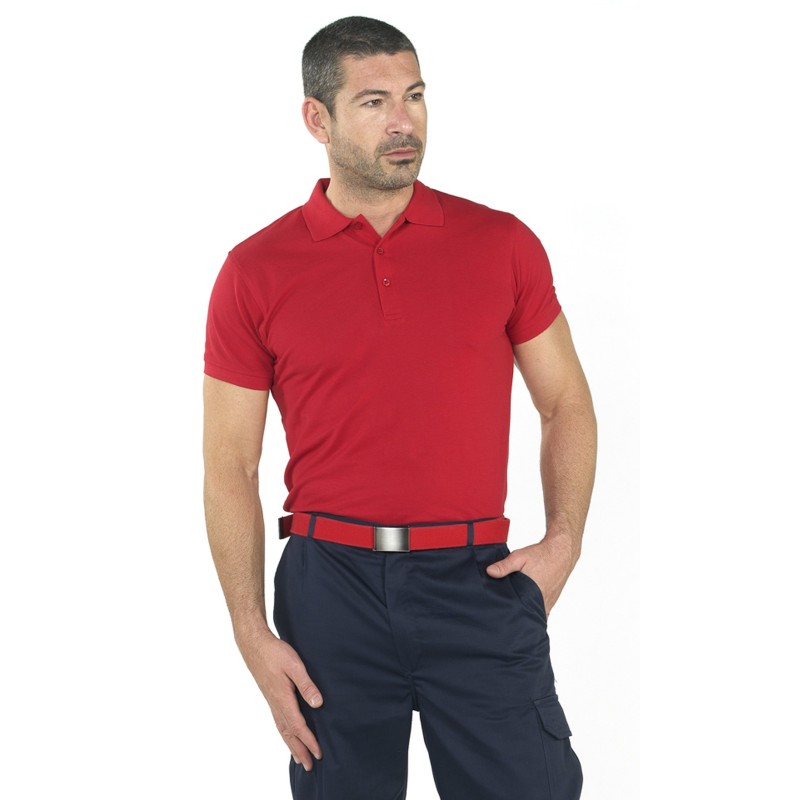Polo Manga Corta Tejido Transpirable
