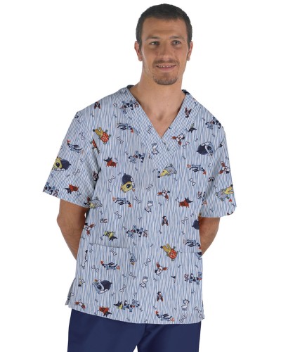 Casaca Unisex Estampada 100% Microfibra