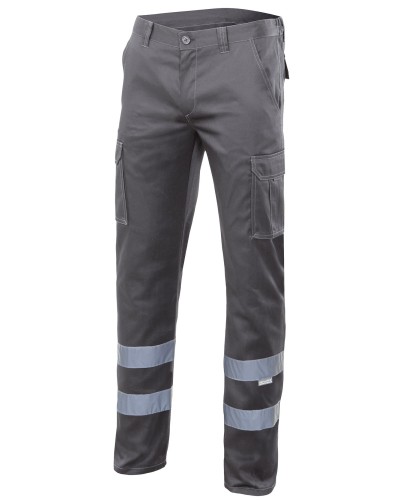 Pantalón Multibolsillos cintas reflectantes
