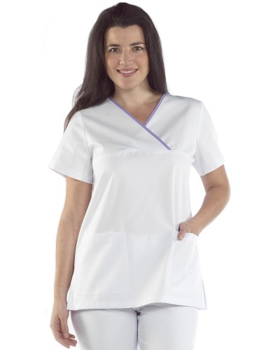 Casaca Mujer Cuello Pico Cruzado