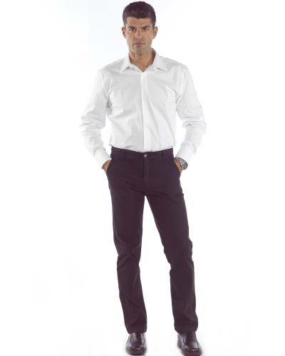 Pantalón Elástico sin pinzas Hombre 95% Algodón - 5% Elastano. 260grs/m2
