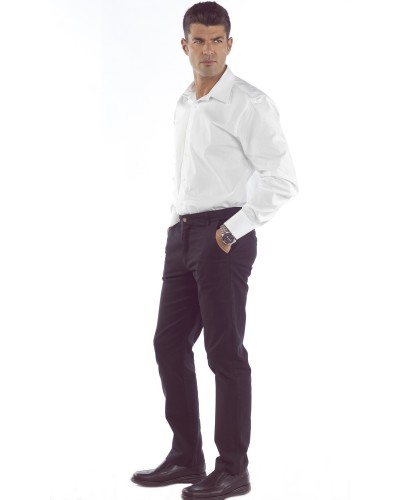 Pantalón Elástico sin pinzas Hombre 95% Algodón - 5% Elastano. 260grs/m2