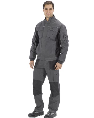 Pantalón elásticos reforzado en culera multibolsillos 68% Alg - 30% Pol - 2% Elastano.260g/m2