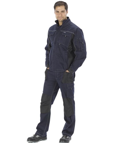 Pantalón elásticos reforzado en culera multibolsillos 68% Alg - 30% Pol - 2% Elastano.260g/m2