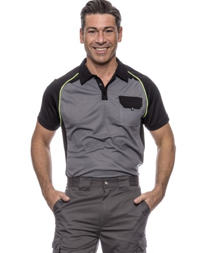 Polo Bicolor Transpirable