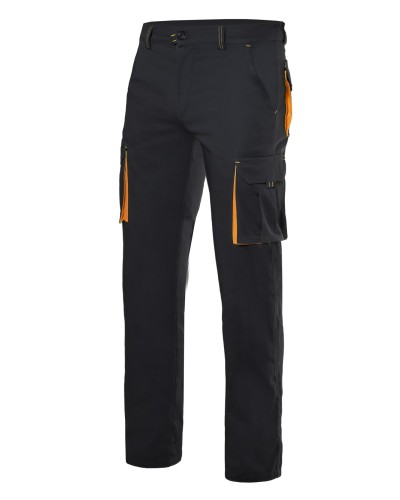 Pantalón Bicolor Stretch Multibolsillos