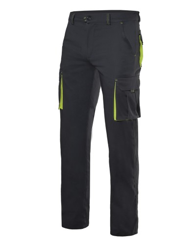 Pantalón Bicolor Stretch Multibolsillos