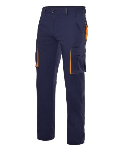 Pantalón Bicolor Stretch Multibolsillos