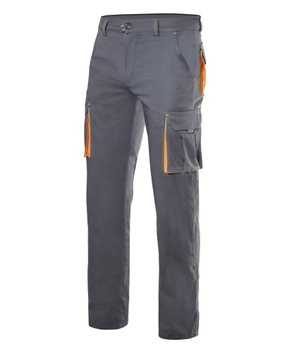 Pantalón Bicolor Stretch Multibolsillos