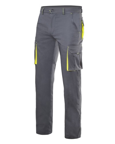 Pantalón Bicolor Stretch Multibolsillos