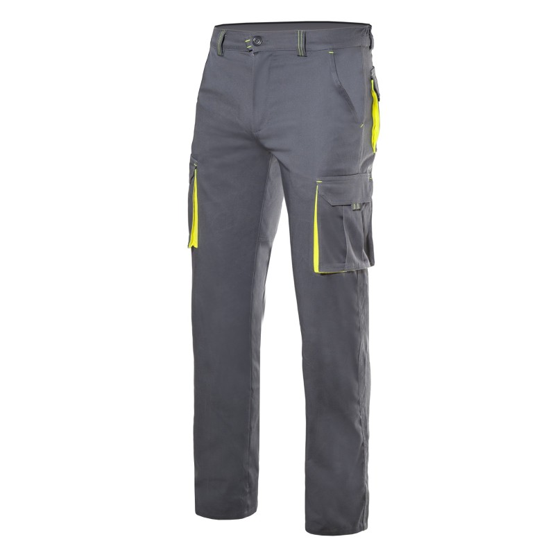 Pantalón Bicolor Stretch Multibolsillos