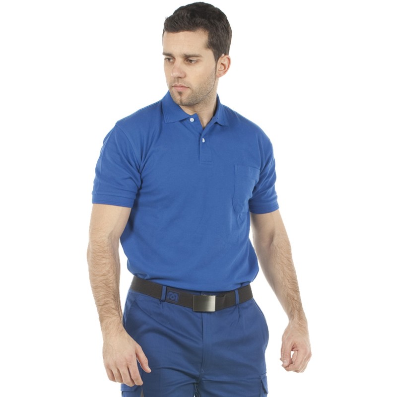 Polo Unisex Manga Corta Un Bolsillo