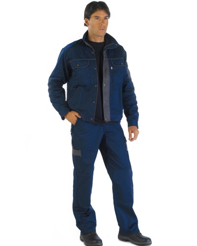 Pantalón Bicolor Unisex Multibolsillos