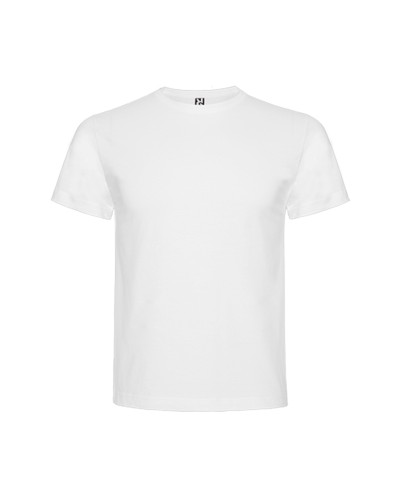 Camiseta de punto liso Blanco 100% Algodón. 165grs/m2
