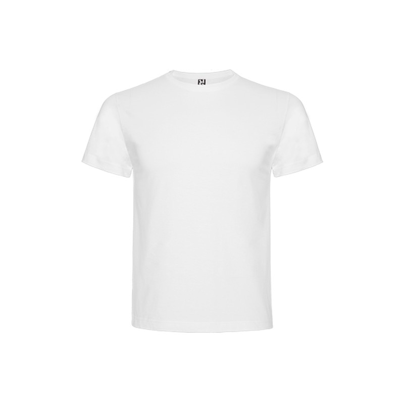 Camiseta de punto liso Blanco 100% Algodón. 165grs/m2
