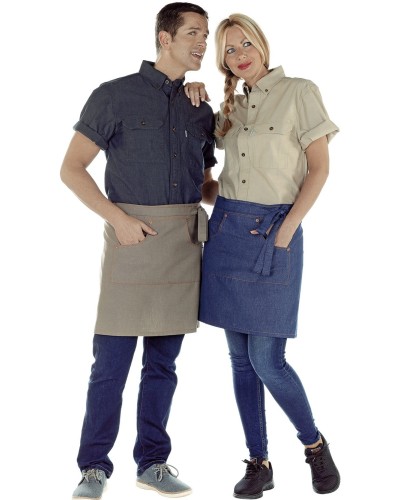 Delantal Corto Denim