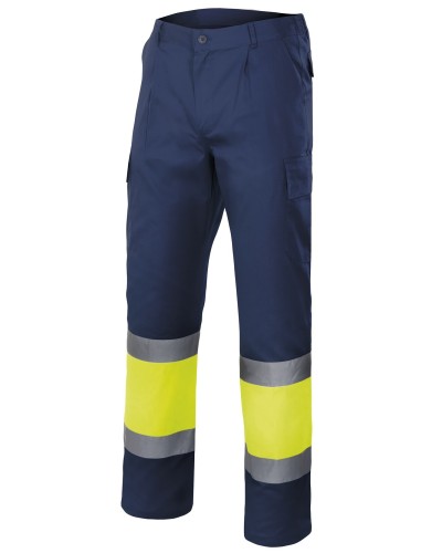 Pantalón Bicolor Multibolsillos Alta Visibilidad