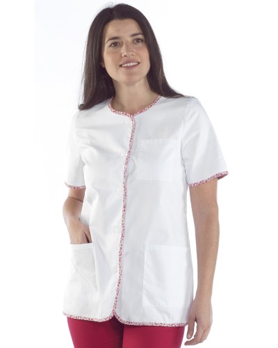 Casaca Mujer Manga Corta Bicolor