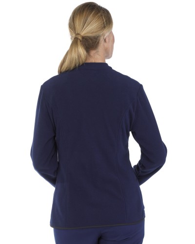 Chaqueta Polar semientallada cuello mao. 100% Poliéster