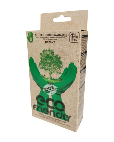 Guante sin Soporte de Nitrilo Biodegradable