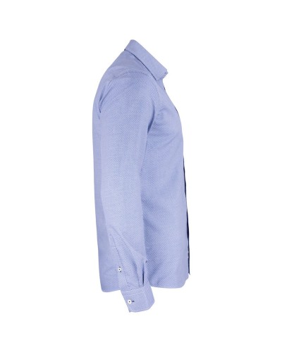 Camisa Jacquard Slim 100% Algodón