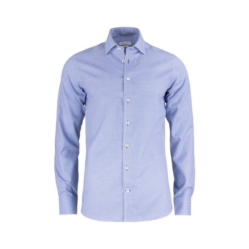 Camisa Jacquard Slim 100% Algodón