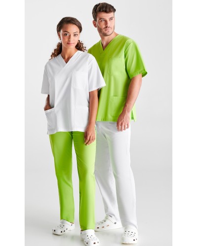 Pantalón Unisex con Cremallera y Botón