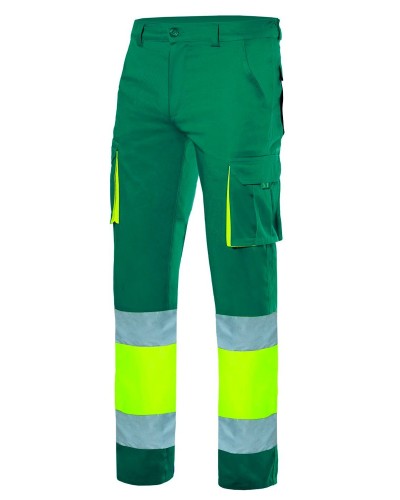 Pantalón Stretch Alta Visibilidad Bicolor