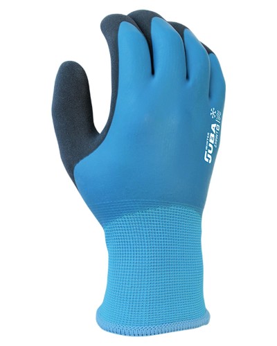 Pack Guantes de Poliéster doble recubrimiento de látex en palma y pulgar con forro interior