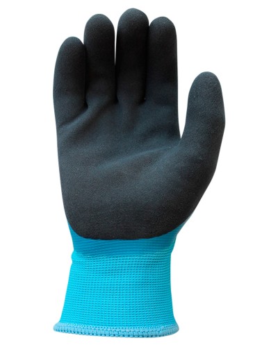 Pack Guantes de Poliéster doble recubrimiento de látex en palma y pulgar con forro interior