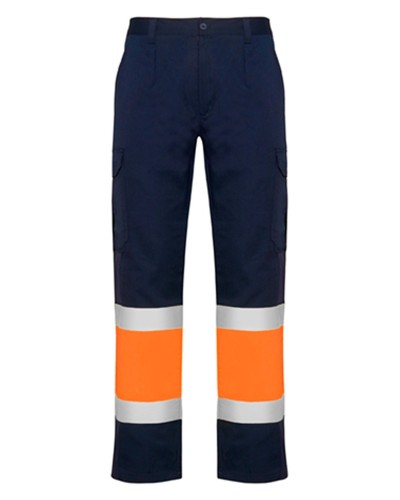 Pantalón Multibolsillos Alta Visibilidad Verano. 80% poliéster - 20% algodón. 200 g/m²