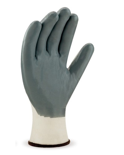 Pack Guantes Nylon Blanco Nitrilo Gris