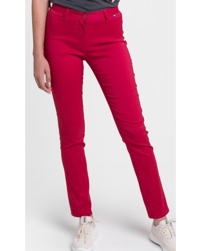 PANTALÓN AJUSTADO Y ELÁSTICO MUJER.