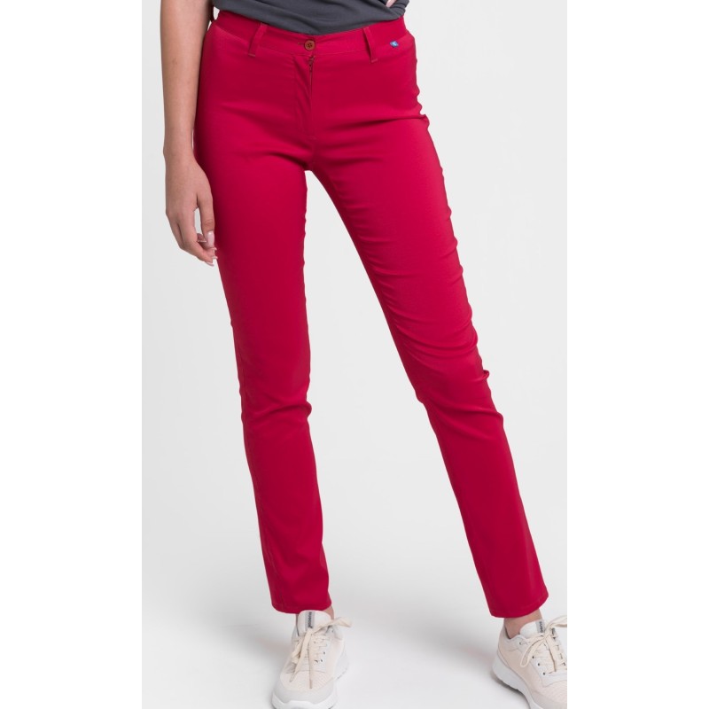 PANTALÓN AJUSTADO Y ELÁSTICO MUJER.