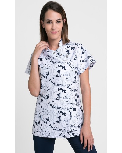 Casaca Estampada Estilo Japonesa 100% Microfibra