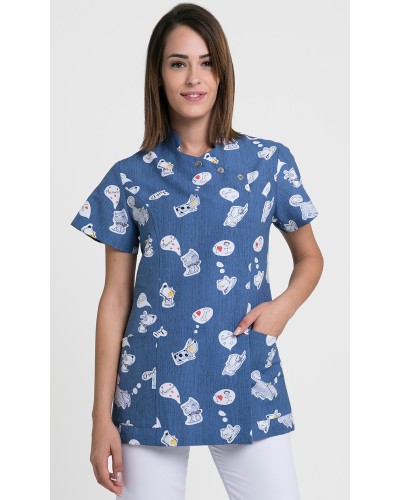 Casaca Estampada Estilo Japonesa 100% Microfibra